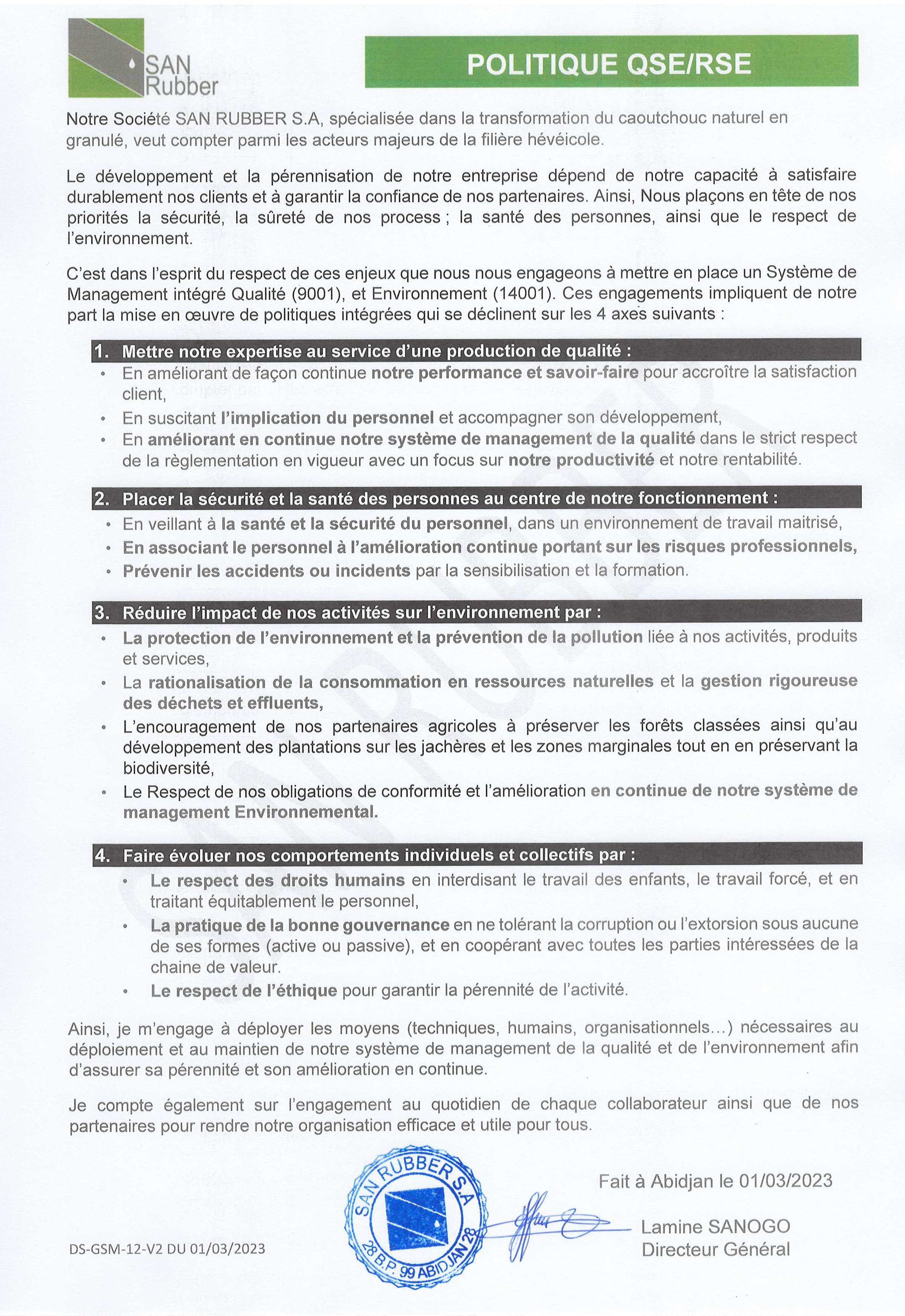 Preuve de qualité